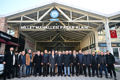 Bursa Yıldırım'da Başkan Yılmaz pazar esnafıyla buluştu