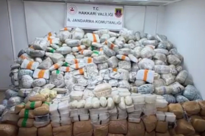 Hakkari’de 860 kilogram uyuşturucu madde ele geçirildi