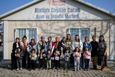 Bornovalı miniklere Çim Adam Atölyesi