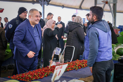 Ankara&nbsp;Keçiören’de Başkan Özarslan’dan pazaryeri ziyareti